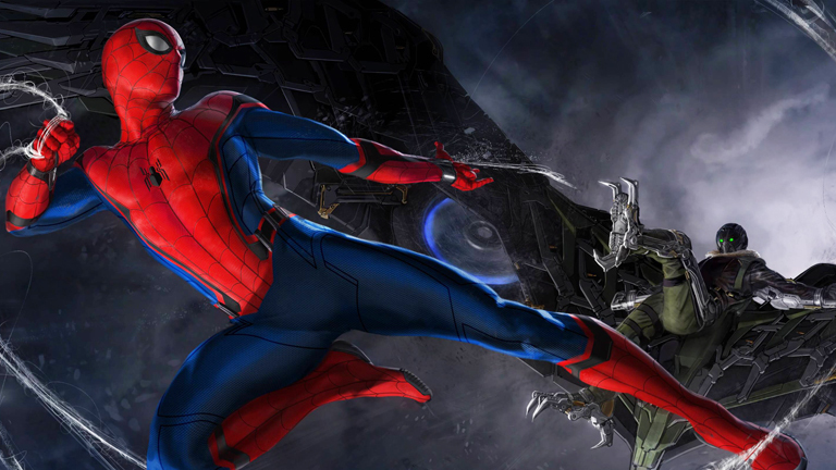 Ein Artwork zum Spider-Man-Film mit Tom Holland.