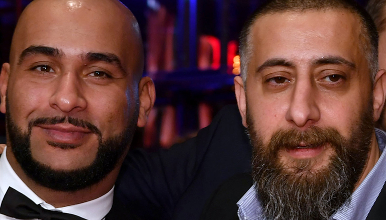 Hanno Hackfort , Veysel Gelin, Kida Khodr Ramadan, Richard Kropf in einer Reihe auf der Berlinale 2017