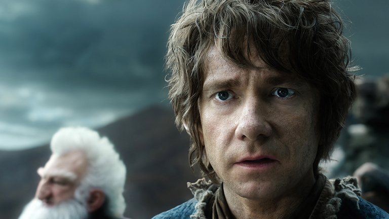Martin Freeman als Bilbo Beutlin in einer Szene des Films "Der Hobbit - Die Schlacht der fünf Heere"