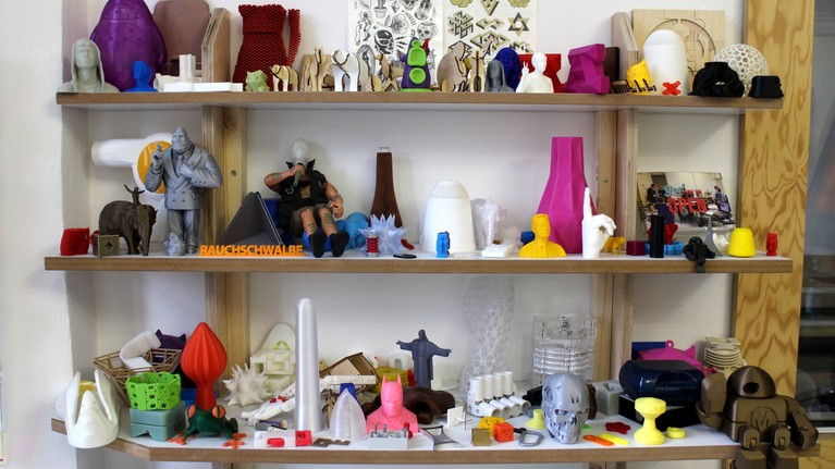 Die Beispielgalerie des Berliner Fablabs.
