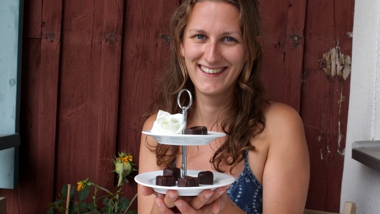 Schoko-Schöpferin Johanna Engelhard.