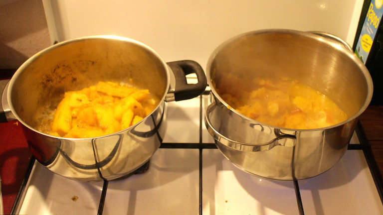 Hier köcheln Püree und Suppe.