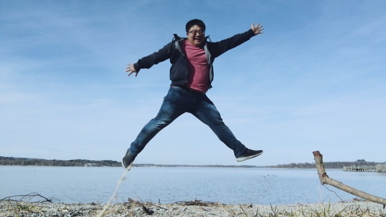 Byung Jin Park am Chiemsee 2018. Dort war er, um seine Depression behandeln zu lassen.