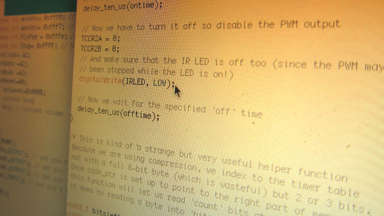 Jetzt muss der Arduino mit den Ausschaltcodes programmiert werden.