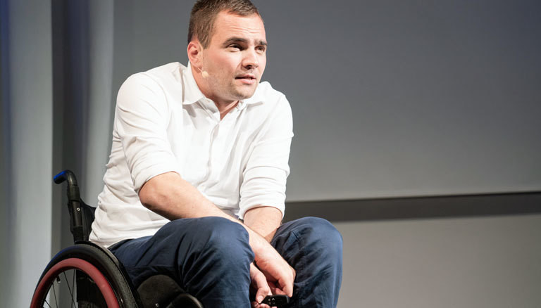 Sebastian Wächter auf der Bühne