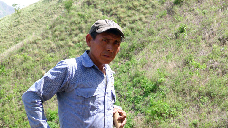 Ein Bauer in Guatemala