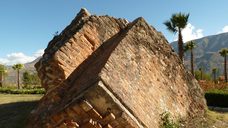 Trümmer in Yungay, Peru
