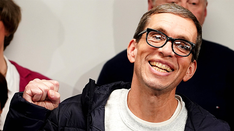 Jens Söring bei seiner Ankunft in Deutschland