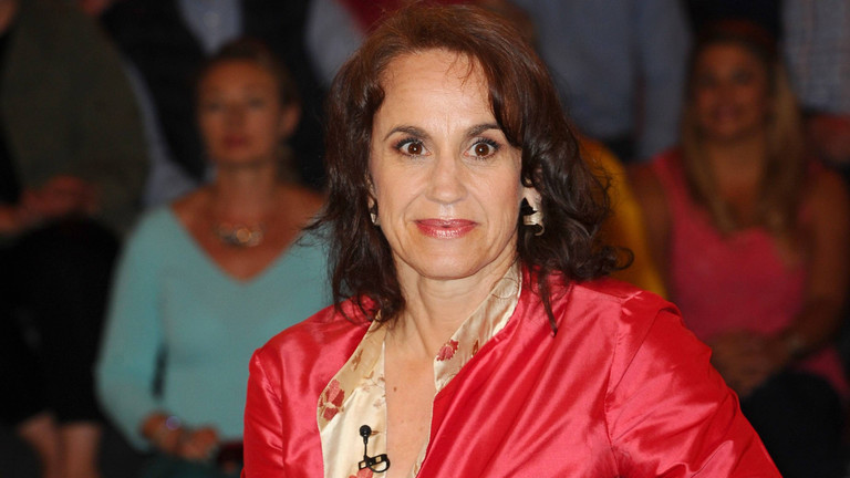 Gerichtsreporterin Heike Borufka 2016 in einer Talkshow