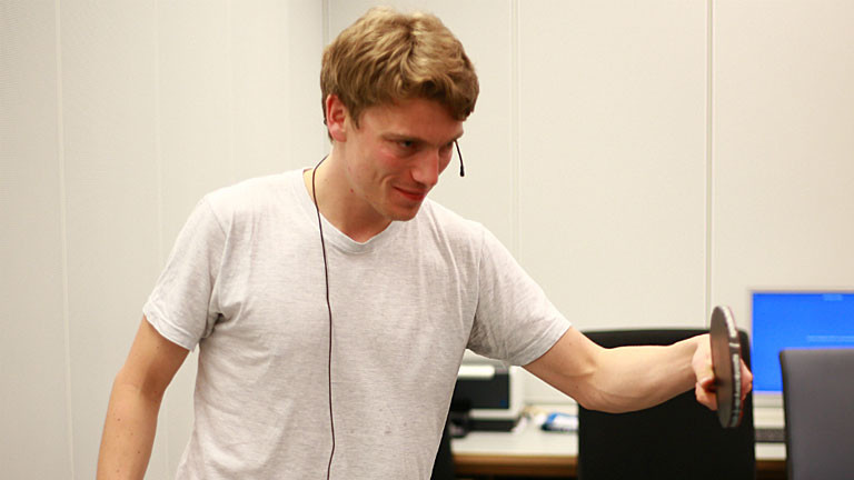 Lennart beim Tischtennis