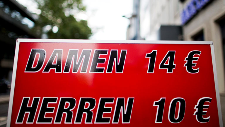 Preisschild Damen = 14, Herren = 10