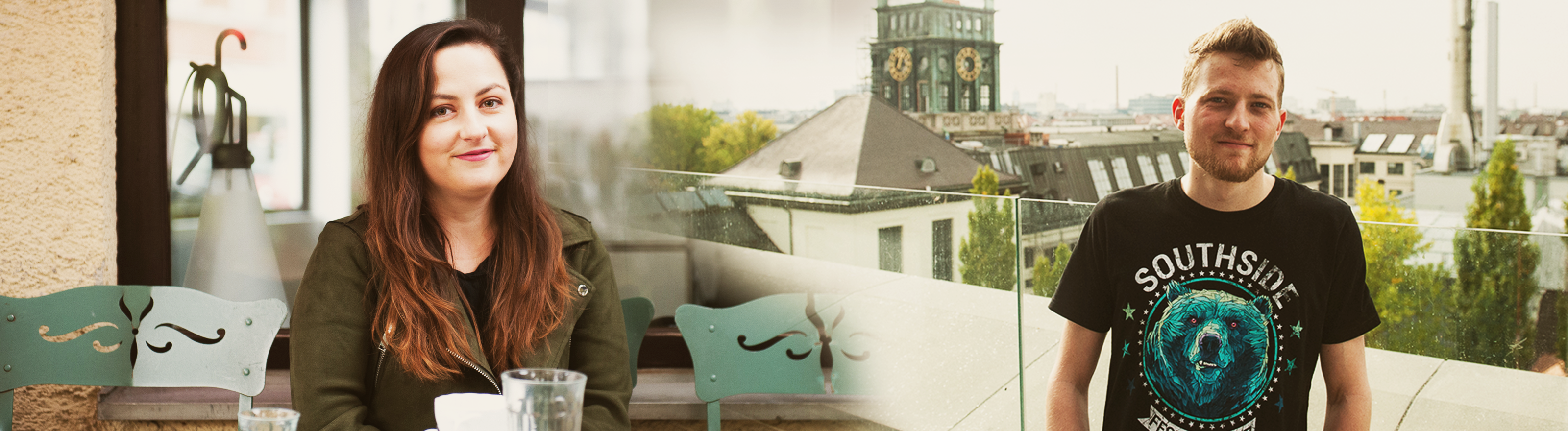 Julia (links) studiert im 3. Semester European Studies in Passau. Andreas (rechts) studiert im 3. Semester Bauingenieurwesen an der TU München.