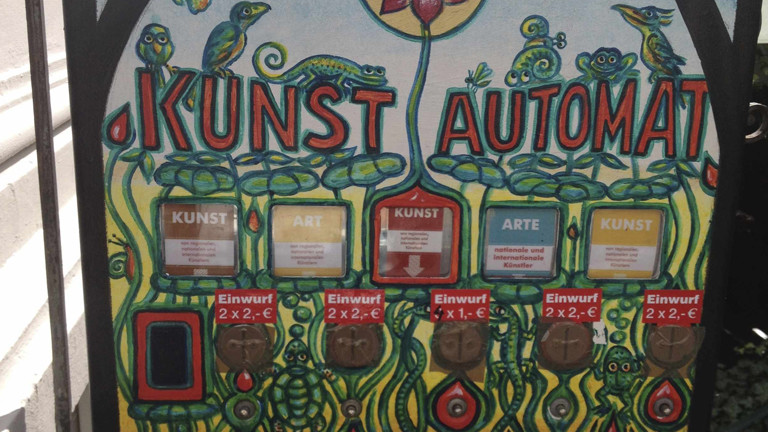 Kunstzigarettenautomat in Bonn.