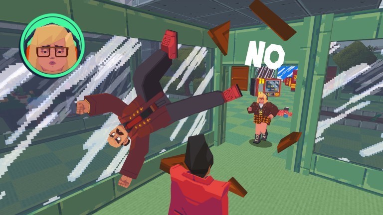 Ein Screenshot aus dem One-Button-Game "Say No! More".