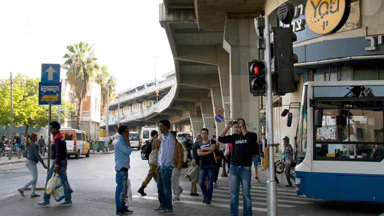 Außenansicht des Busbahnhofs Tel Aviv