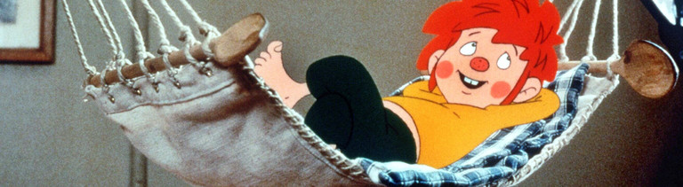 Pumuckl entspannt in einer Hängematte, Bild: dpa - Fotoreport