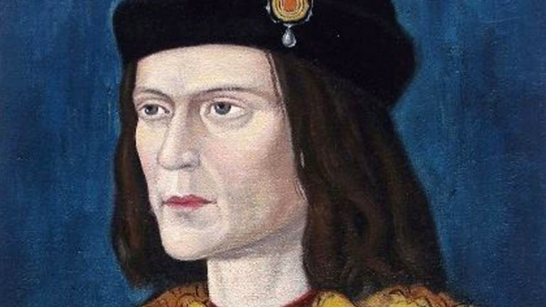 Ein Gemälde, das König Richard III. zeigt.
