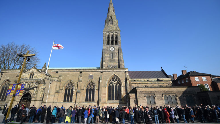 In der Kathedrale von Leicester findet der Monarch nach 530 Jahren seine letzte Ruhestätte.