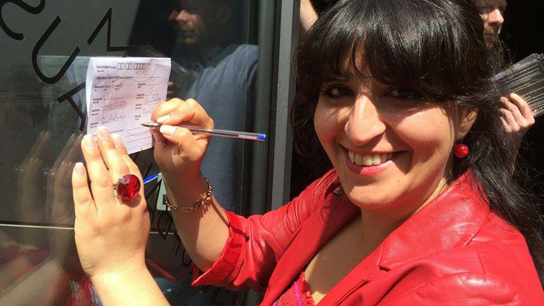 Yalda Zarbakhch beim Homeland-Casting