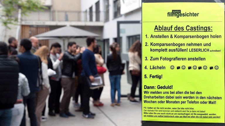Yalda Zarbakhch beim Homeland-Casting in Berlin