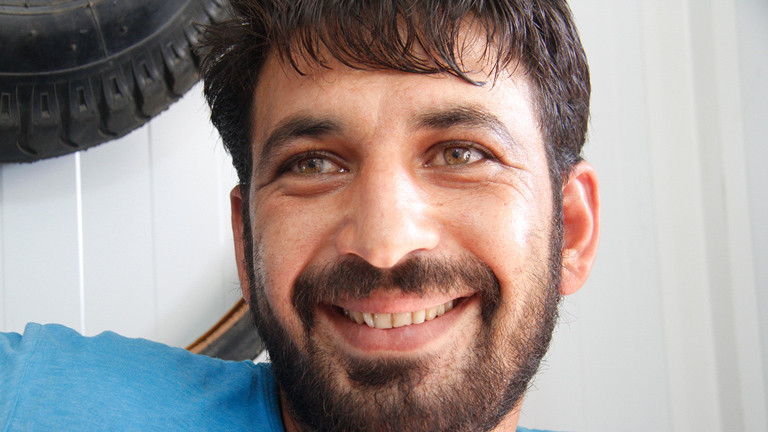 Der Bike-Shop-Besitzer Mohammed