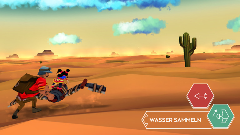 Eine Szene aus dem Tablet-Spiel "Cloud Chasers".