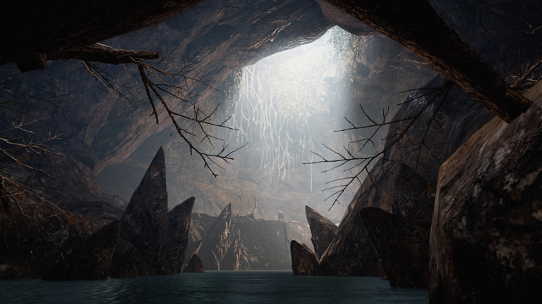 Eine Szene aus dem Spiel Farcry Primal.