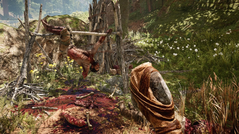 Eine Szene aus dem Spiel Farcry Primal.