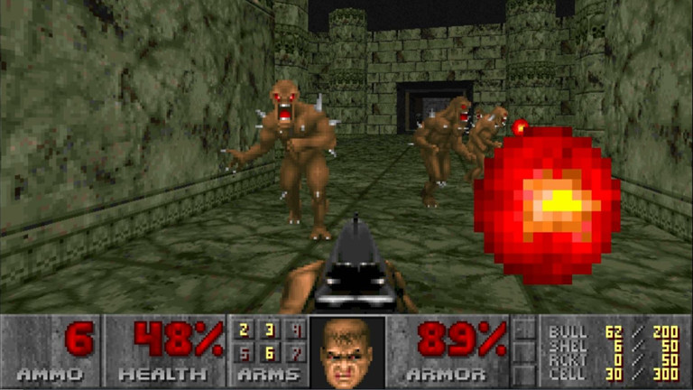 Eine Szene aus dem Spiel Doom.