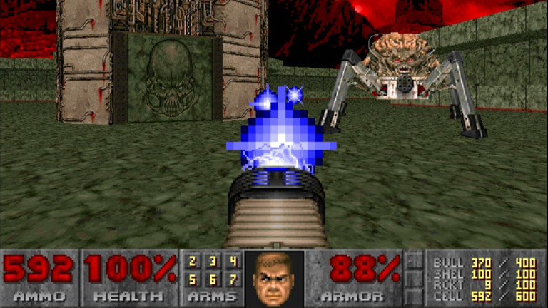Eine Szene aus dem Spiel Doom.