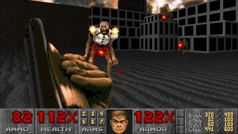 Eine Szene aus dem Spiel Doom.