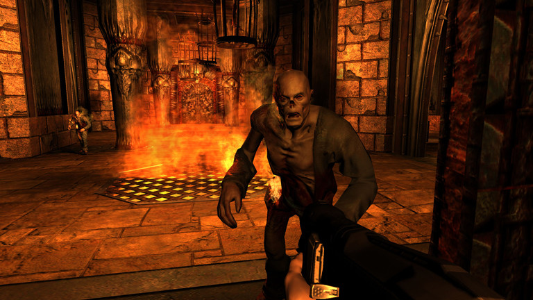 Eine Szene aus dem Computerspiel Doom.