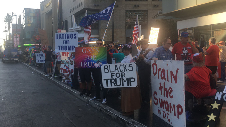 Trump-Rally am Hollywood Boulevard