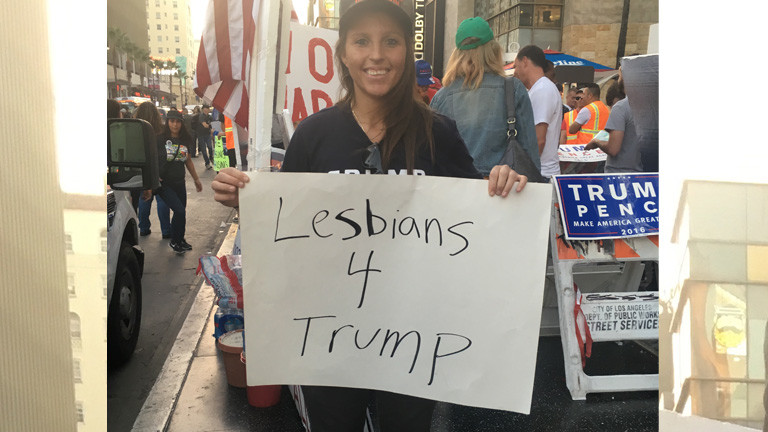 Christina, 26 Jahre alt, lesbisch, wählt Trump