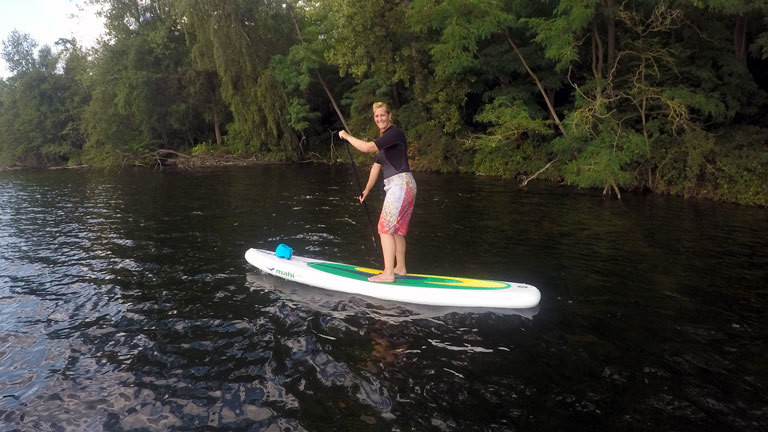Caro beim Stand Up Paddling 52weeks52sports