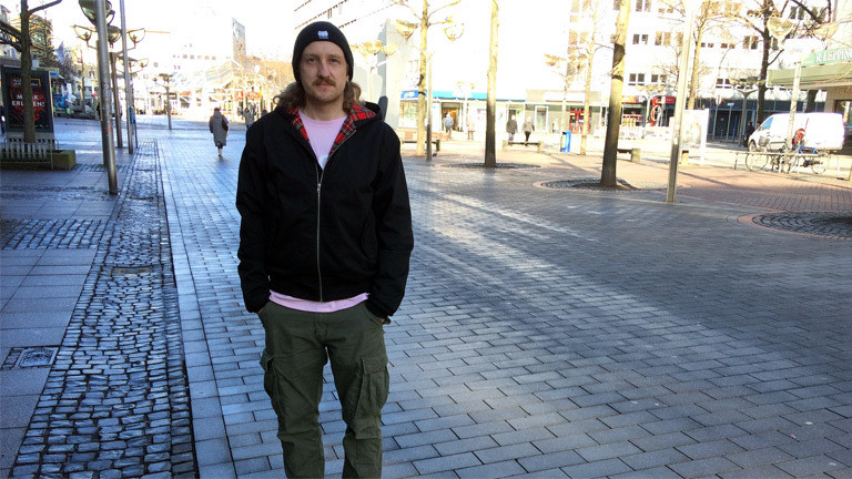 Innenstadt-Bewohner in Duisburg Daniel Sehstedt.
