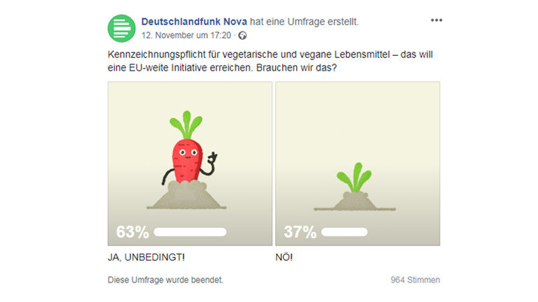 Screenshot Deutschlandfunk Nova Facebookseite
