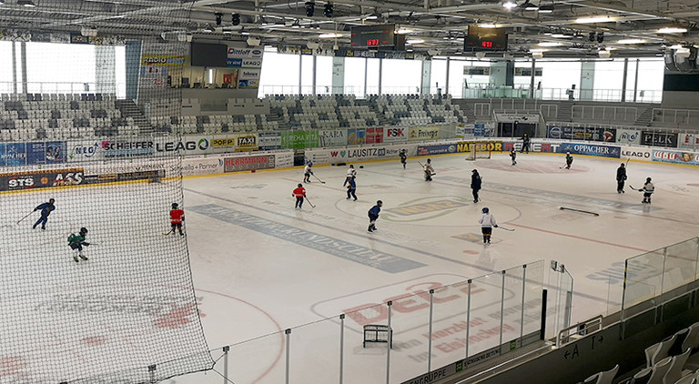 Eishockey-Stadion in Weißwasser.