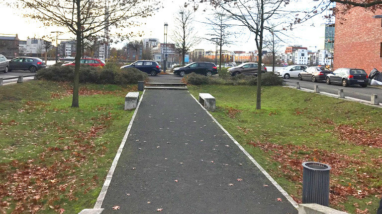 Versickerungsmulden der Rummelsburger Bucht in Berlin