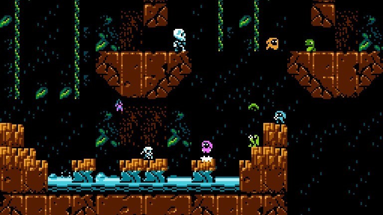 Pixelige Grafik für das 80er-Jahre-Feeling im Spiel "Micro Mages" von Morphcat Games