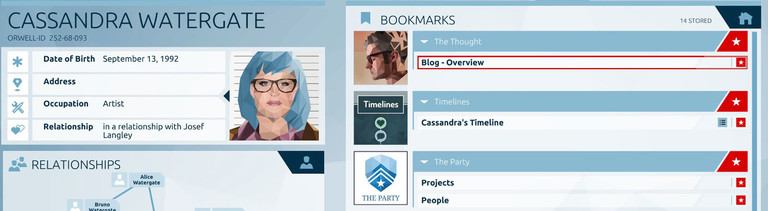 Screenshot aus dem Game "Orwell"