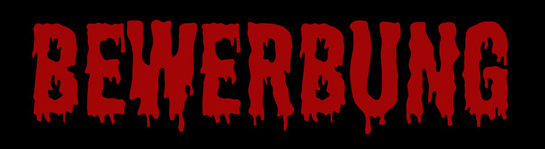Bewerbung in Horrorschrift