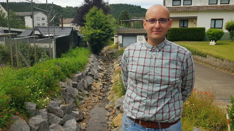 Freddy Link war bei der Flutkatastrophe für die Freiwillige Feuerwehr im Einsatz.