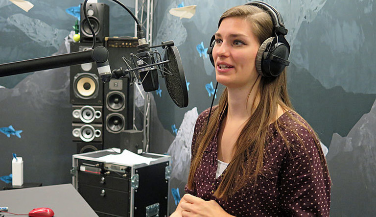 Kristin Mockenhaupt im Studio