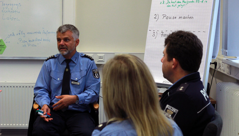 Deeskalationsseminar bei der Polizei