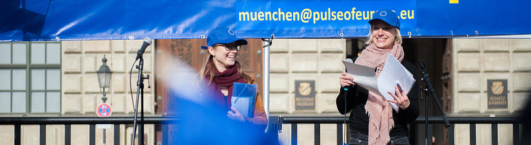 Aktivistinnen von Pulse Of Europe in München