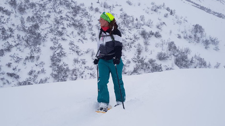 Schneeschuhwandern.