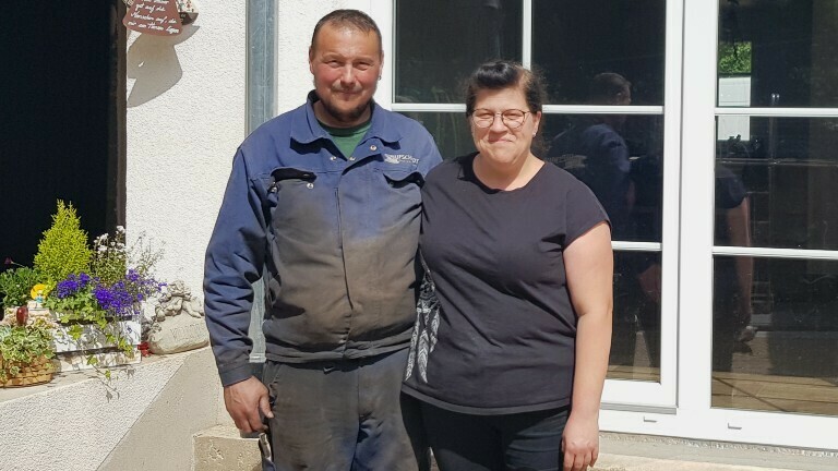 Simone und ihr Mann Frank mussten nach der Flutkatastrophe ihr Haus komplett renovieren.