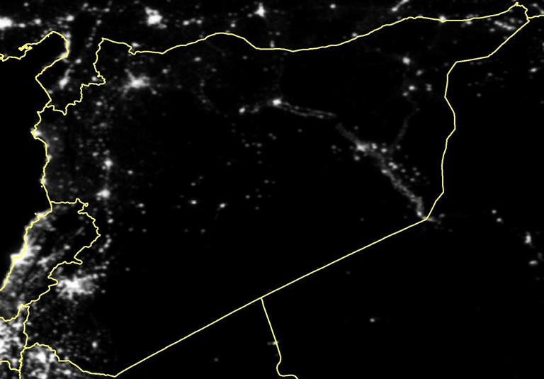 Satellitenaufnahme Syrien