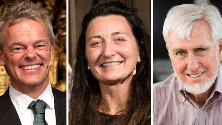 John O'Keefe, May Britt und Edvard Moser
